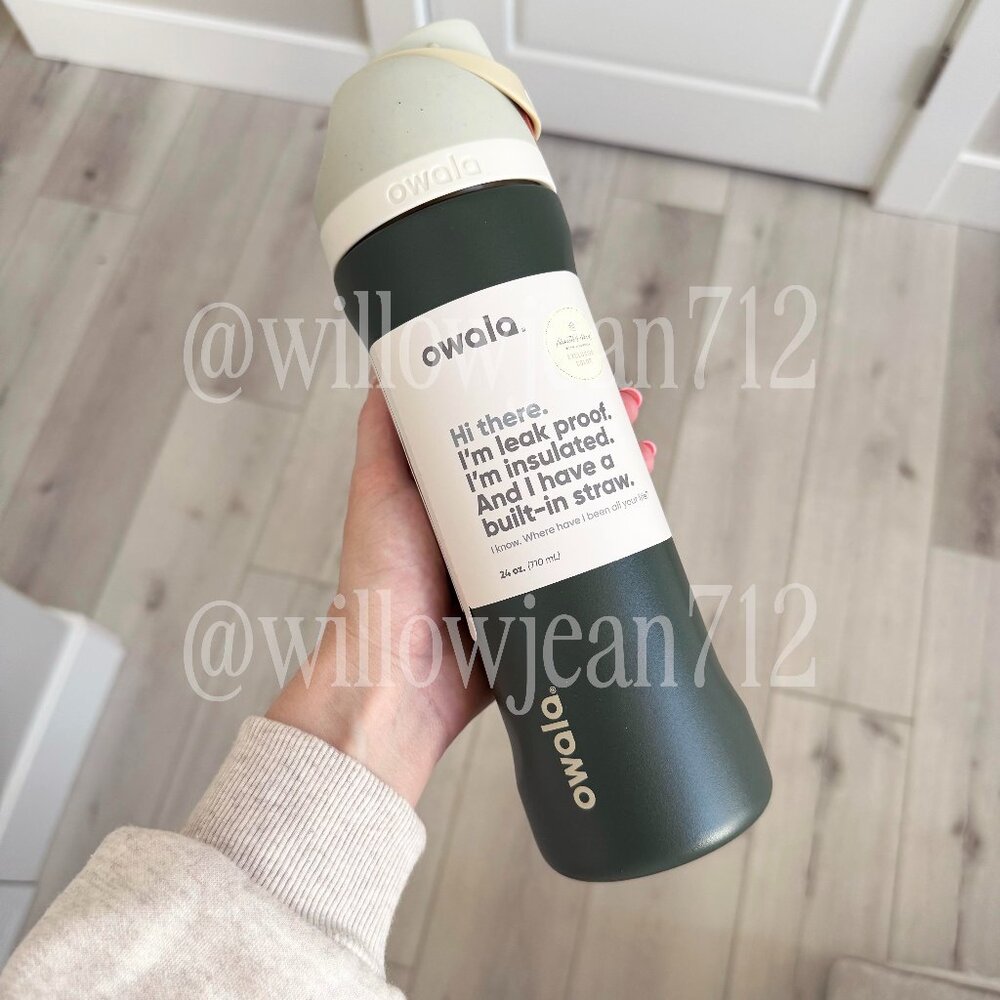 “Peaceful Pine" Owala Hearth and Hand Magnolia - 24 oz Freesip - Limited Edition